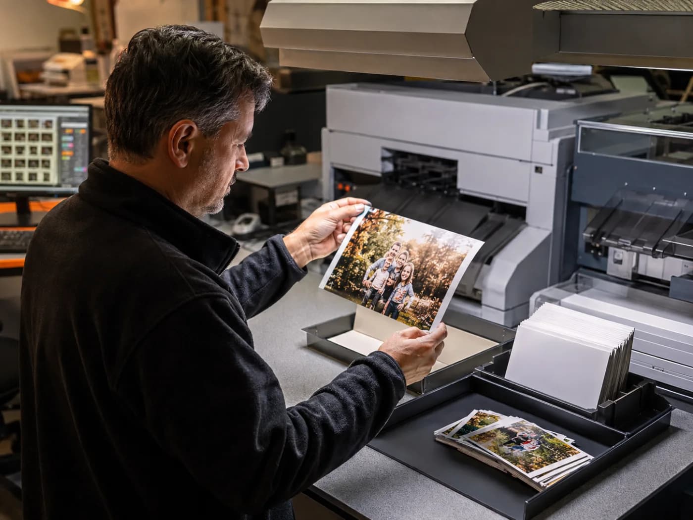 Verificarea unui print în atelierul Real Foto